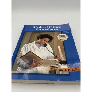 McGraw-Hill Medical Office Procedures Textbook 6th Ed Becklin Blue Good Medisoft